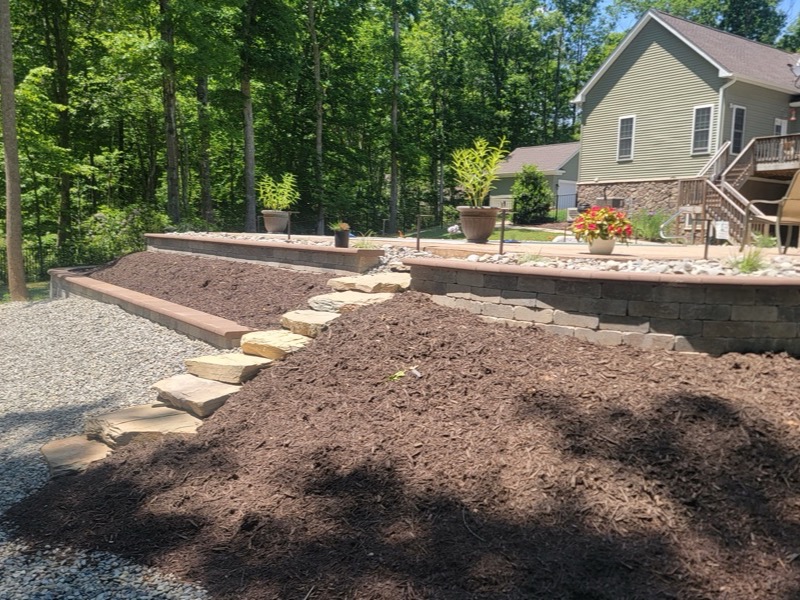 Landscape construction project